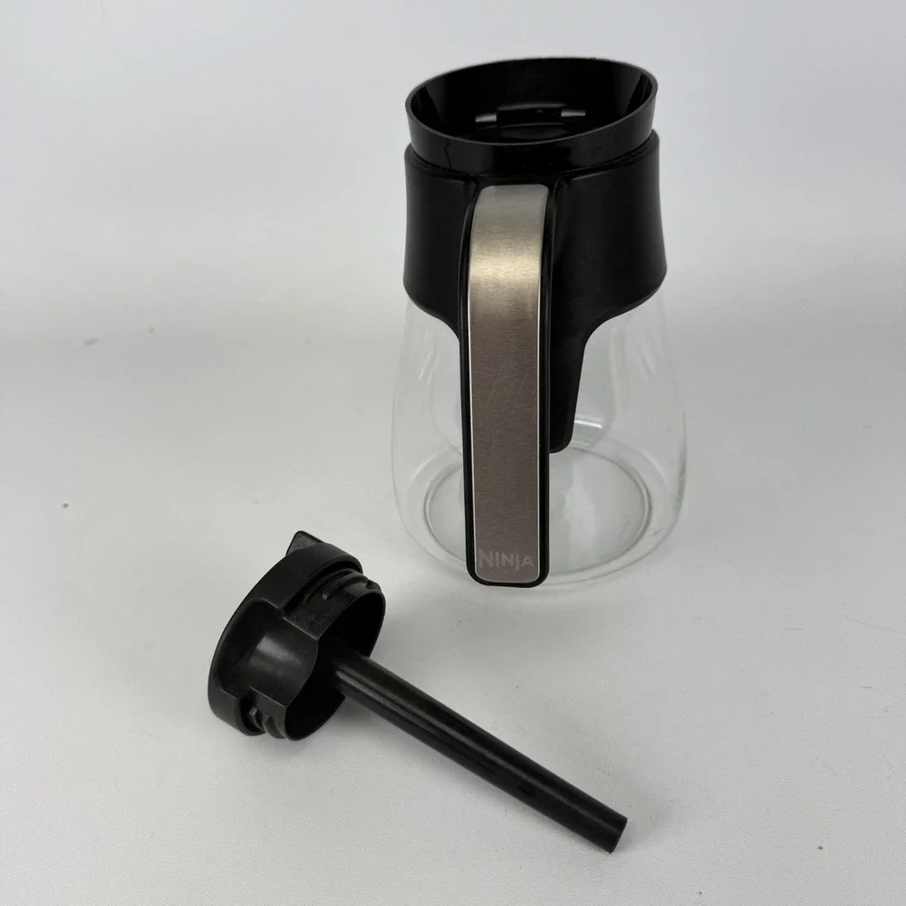 Ninja Coffee Maker Glass Carafe Replacment w/Lid CM401 Brew Through Lid‎ 10 Cup
